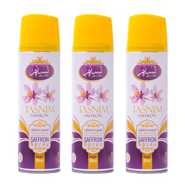 اسپری زعفران تسنیم - 80 میلی لیتر مجموعه 3 عددی